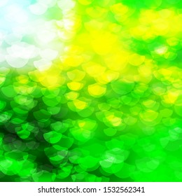Light Green, Yellow vector texture with disks. Modern abstract illustration with colorful circle shapes. Pattern for wallpapers, curtains.
