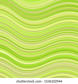 Light Green, Yellow vector texture with curves. Colorful illustration, which consists of curves. Best design for your ad, poster, banner.