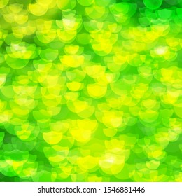 Light Green, Yellow vector texture with disks. Abstract illustration with colorful spots in nature style. Pattern for wallpapers, curtains.