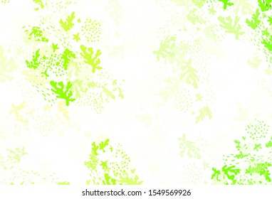 Light Green, Yellow vector texture with abstract forms. Modern abstract illustration with colorful random forms. Background for a cell phone.
