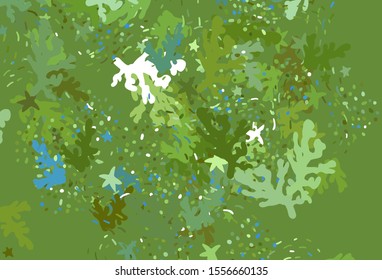 Light Green, Yellow vector texture with abstract forms. Illustration with colorful gradient shapes in abstract style. Best smart design for your business.