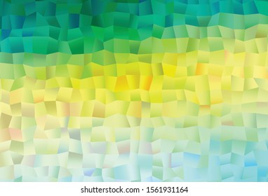 Light Green, Yellow vector texture with rectangular style. Glitter abstract illustration with rectangular shapes. Pattern for commercials.