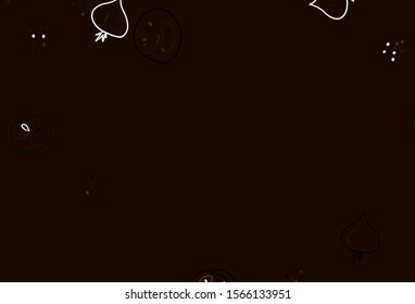 Light Green, Yellow vector texture with delicious snacks. Beautiful colorful illustration with food in doodle style. Design for ad, poster, banner of cafes or restaurants.