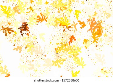 Light Green, Yellow vector texture with abstract forms. Decorative design in abstract style with random forms. Modern design for your business card.