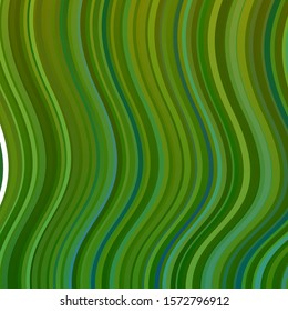 Light Green, Yellow vector texture with curves. Abstract illustration with gradient bows. Pattern for ads, commercials.