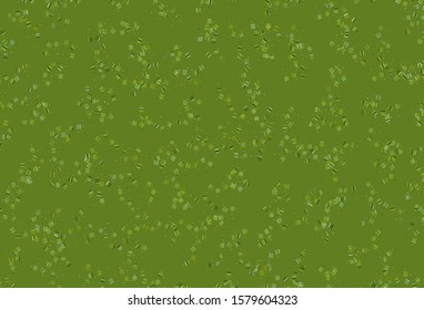 Light Green, Yellow vector texture with colored lines, dots. Colorful shining illustration with lines on abstract template. Pattern for ad, booklets, leaflets.