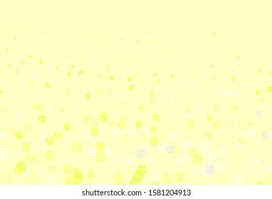 Light Green, Yellow vector texture with disks. Modern abstract illustration with colorful water drops. Pattern for ads, leaflets.