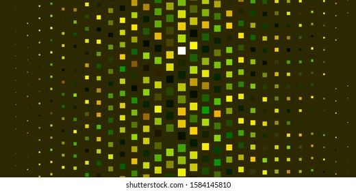 Light Green, Yellow vector texture in rectangular style. Abstract gradient illustration with colorful rectangles. Design for your business promotion.