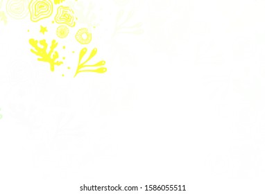 Light Green, Yellow vector texture with abstract forms. Colorful chaotic forms with gradient in modern style. Elegant design for wallpapers.