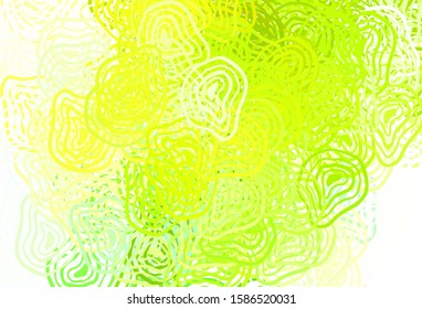 Light Green, Yellow vector texture with abstract forms. Modern abstract illustration with colorful random forms. Best smart design for your business.