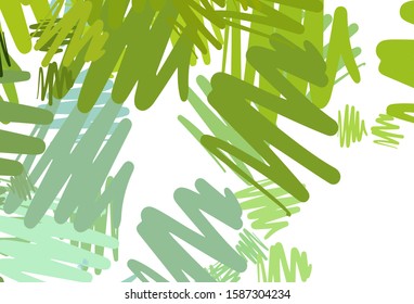 Light Green, Yellow vector texture with colored lines. Lines on blurred abstract background with gradient. Template for your beautiful backgrounds.