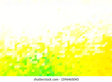 Light Green, Yellow vector texture with disks. Modern abstract illustration with colorful water drops. Pattern for ads, leaflets.