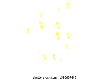 Light Green, Yellow vector texture with disks. Illustration with set of shining colorful abstract circles. Pattern for textures of wallpapers.