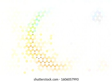 Light Green, Yellow vector texture with curved lines. Colorful illustration in simple style with gradient. New composition for your brand book.