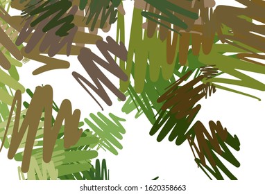 Light Green, Yellow vector texture with colored lines. Lines on blurred abstract background with gradient. Pattern for ads, posters, banners.
