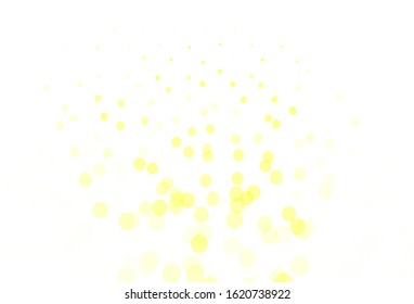 Light Green, Yellow vector texture with disks. Modern abstract illustration with colorful water drops. Pattern for ads, leaflets.