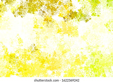 Light Green, Yellow vector texture with abstract forms. Decorative design in abstract style with random forms. Best smart design for your business.