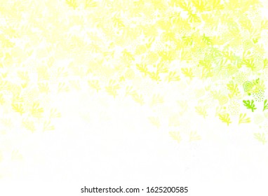 Light Green, Yellow vector texture with abstract forms. Illustration with colorful gradient shapes in abstract style. Simple design for your web site.