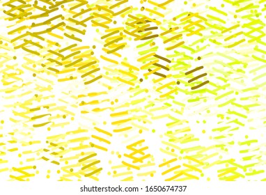 Light Green, Yellow vector texture with colored lines. Glitter abstract illustration with colorful sticks. Pattern for ad, booklets, leaflets.