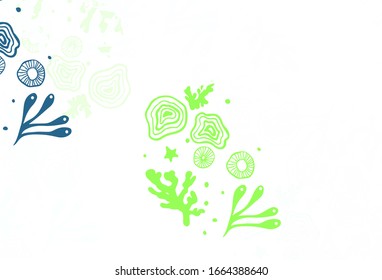 Light Green, Yellow vector texture with abstract forms. Modern abstract illustration with colorful random forms. Simple design for your web site.