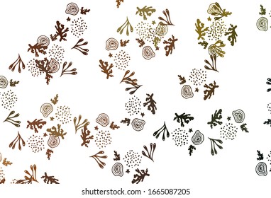 Light Green, Yellow vector texture with abstract forms. Simple colorful illustration with abstract gradient shapes. Background for a cell phone.