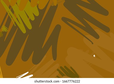 Color verde claro, textura vectorial amarilla con líneas coloreadas. Líneas sobre fondo abstracto borroso con degradado. Plantilla para sus hermosos fondos.