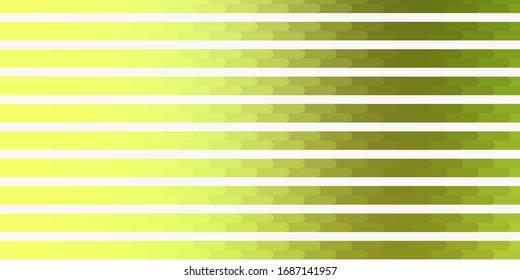 Color verde claro, textura vectorial amarilla con líneas. Ilustración de gradiente colorido con líneas planas abstractas. Patrón para sitios web, páginas de inicio.