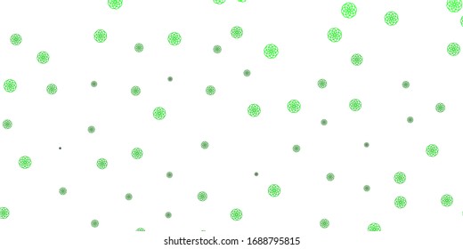 Light Green, Yellow vector texture with memphis shapes. Modern abstract illustration with gradient random forms. Background for cell phones.