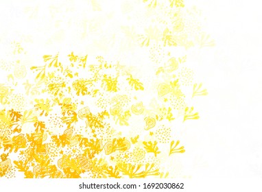 Light Green, Yellow vector texture with abstract forms. Illustration with colorful gradient shapes in abstract style. Modern design for your business card.