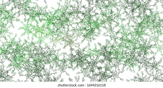 Color verde claro, textura vectorial amarilla con líneas secas. Ilustración colorida en estilo circular con líneas. Patrón para sitios web, páginas de inicio.
