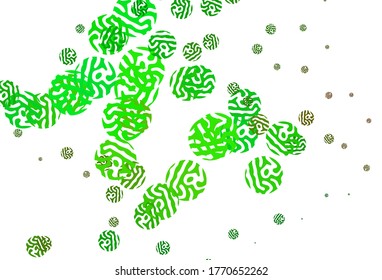 Light Green, Yellow vector texture with abstract forms. Simple colorful illustration with abstract gradient shapes. Elegant design for wallpapers.