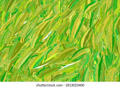 Light Green, Yellow vector texture with abstract forms. Colorful chaotic forms with gradient in modern style. Elegant design for wallpapers.