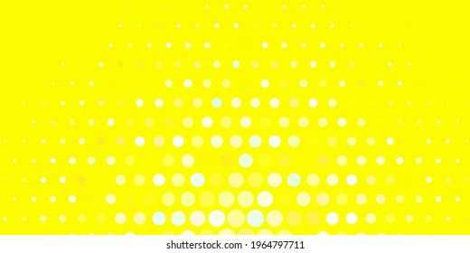 Light Green, Yellow vector texture with circles. Abstract colorful disks on simple gradient background. New template for your brand book.