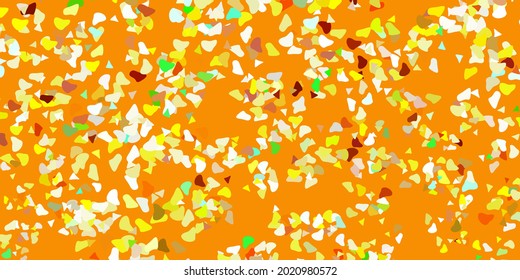 Textura vectorial verde claro, amarillo con formas memphis. Ilustración con formas coloridas en estilo abstracto. Ilustración simple para su sitio web.
