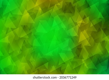 Light Green, Yellow vector texture in rectangular style. Rectangles on abstract background with colorful gradient. Modern template for your landing page.