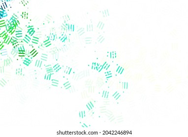 Light Green, Yellow vector texture with colored lines, dots. Modern geometrical abstract illustration with Lines. Pattern for your busines websites.