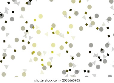 Light Green, Yellow vector texture with poly style with circles, cubes. Circles, lines, rhombus with colorful gradient. Modern template for landing page.