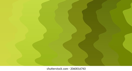 Light Green, Yellow vector texture with curves. Gradient illustration in simple style with bows. Pattern for busines booklets, leaflets