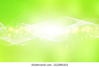 Light Green, Yellow vector texture with birthday confetti. Blurred decorative design in anniversary style with confetti. The pattern can be used for new year ad, booklets.