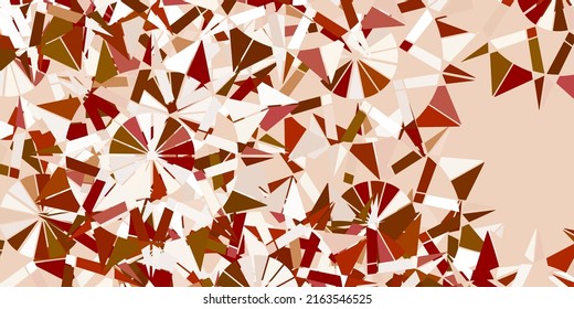 Light green, yellow vector texture with bright snowflakes. Abstract gradient colorful snowflakes and snow elements. New year background.