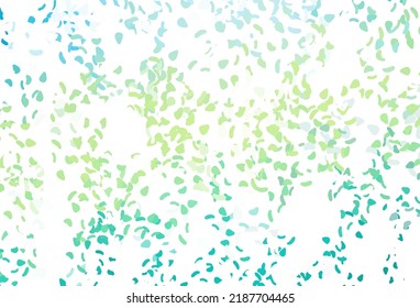Light green, yellow vector texture with random forms. Modern abstract illustration with colorful random forms. Background for a cell phone.