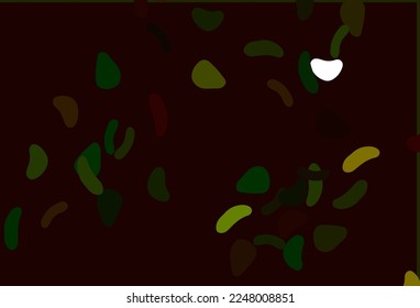 Light Green, Yellow vector texture with random forms. Decorative design in abstract style with random forms. Best smart design for your business.
