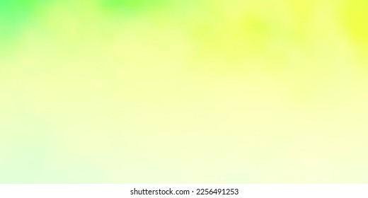 Light Green, Yellow vector texture with cloudy sky. Gradient illustration with colorful sky, clouds. Beautiful layout for uidesign.