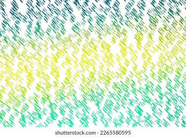 Light Green, Yellow vector texture with colorful lines. Blurred decorative design in simple style with lines. Pattern for business booklets, leaflets.