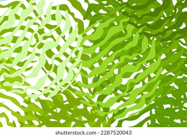 Light Green, Yellow vector texture with wry lines. Glitter abstract illustration with wry lines. Background for cell phone screens.