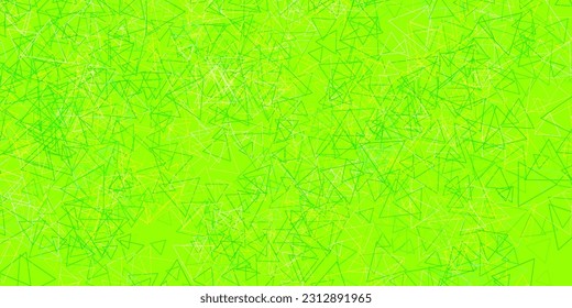 Light Green, Yellow vector texture with random triangles. Simple design in abstract style with triangles, lines. Pattern for wallpapers.