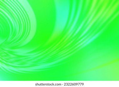 Light Green, Yellow vector texture with curved lines. An elegant bright illustration with gradient. Colorful wave pattern for your design.