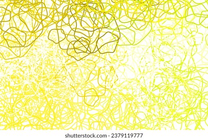 Verde claro, textura vectorial amarilla con formas abstractas. Ilustración con formas gradientes coloridas en estilo abstracto. Diseño elegante para tapices.