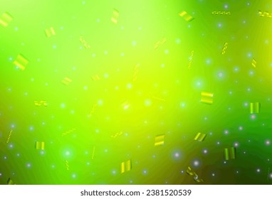 Light Green, Yellow vector texture in birthday style. A colorful design in Christmas style with gradient. Pattern for ads, poster, banner of books.