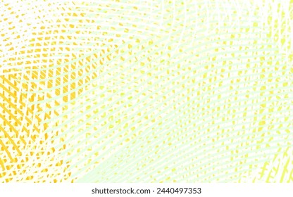 Light Green, Yellow vector texture with bent lines. Modern gradient abstract illustration with bandy lines. Texture for booklets, leaflets.